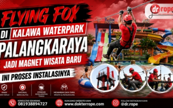 Flying Fox di Kalawa Waterpark